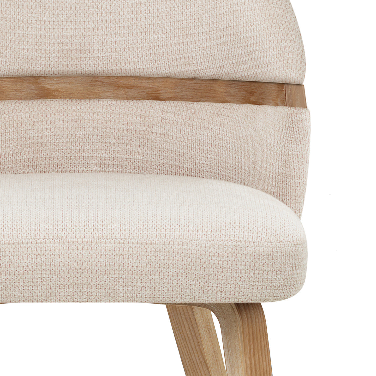Sedia da pranzo Tessuto Quercia - Odessa Beige