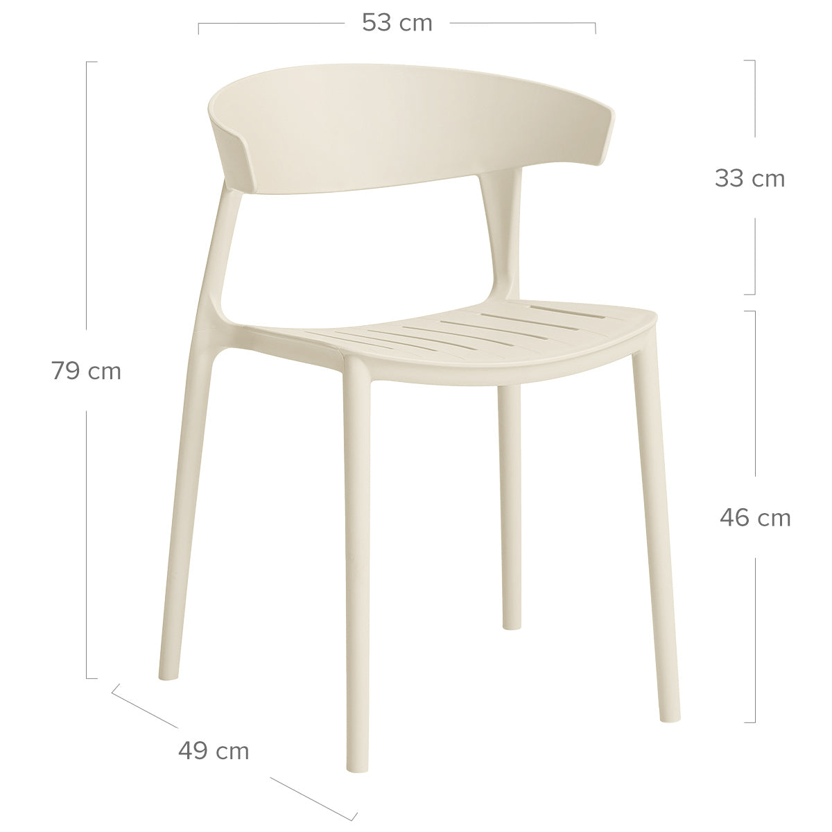 Sedia da Esterno Resina - Sky Crema