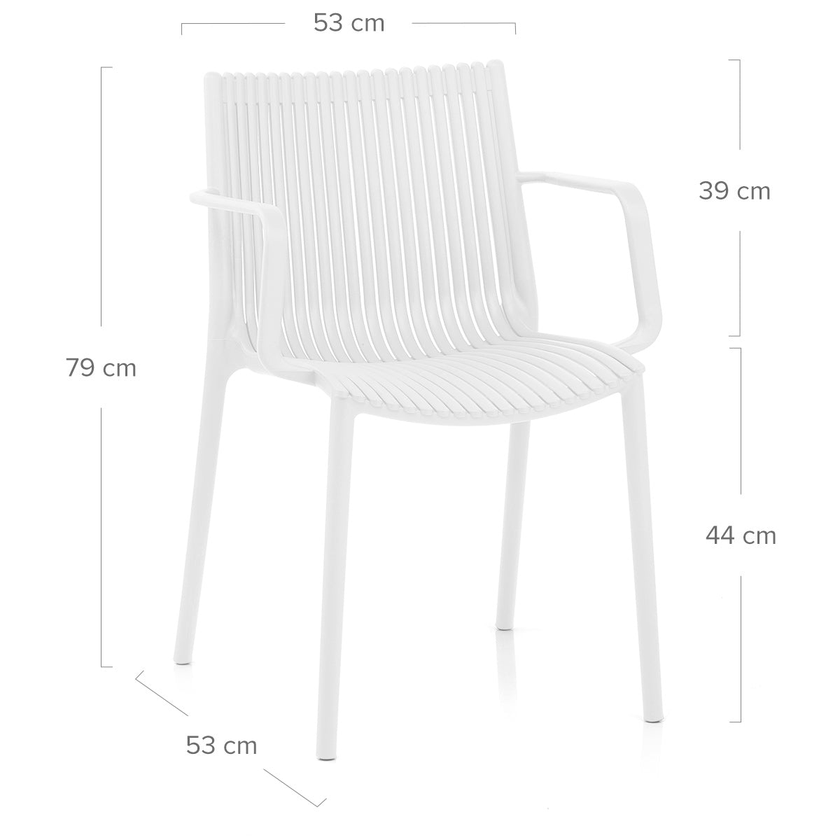 Sedia da Esterno Resina - Aura Bianco