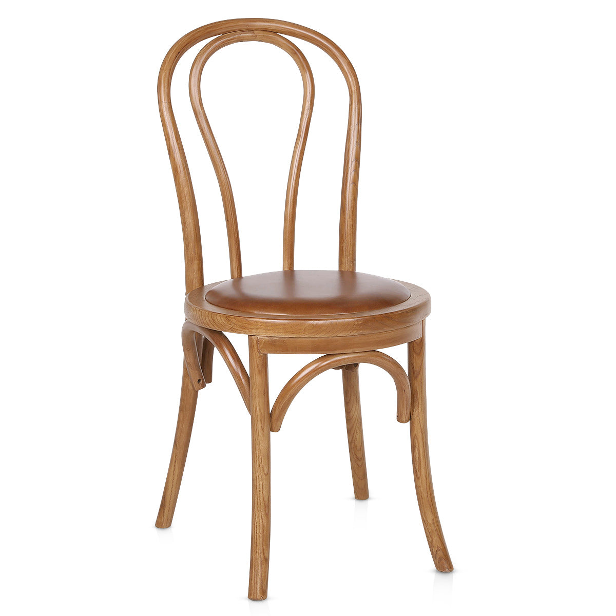 Sedia da pranzo Vera Pelle Noce - Henri Marrone