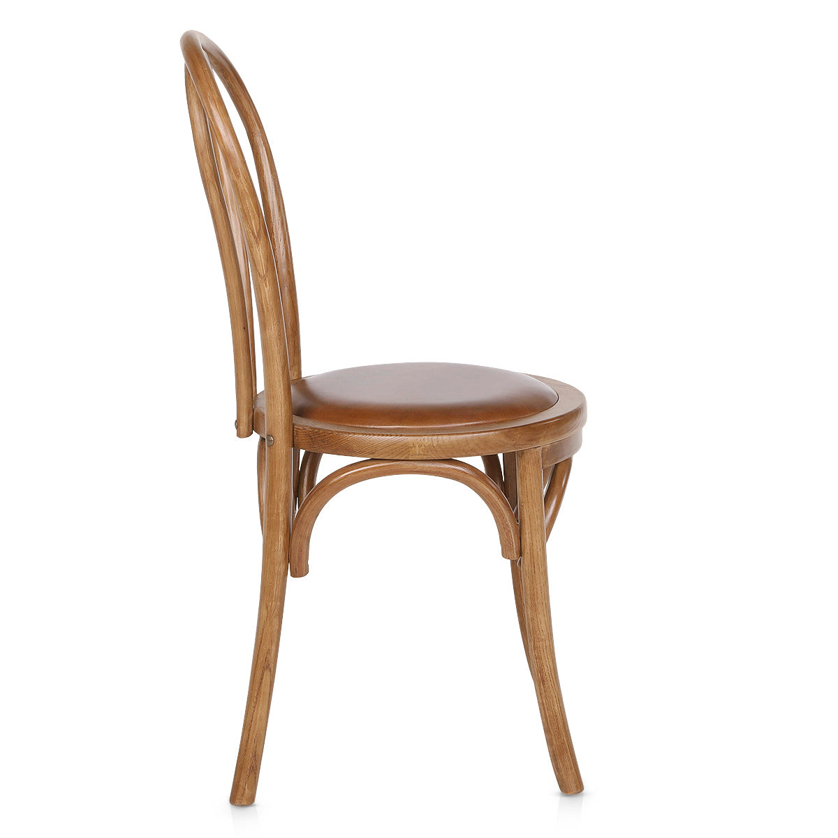 Sedia da pranzo Vera Pelle Noce - Henri Marrone
