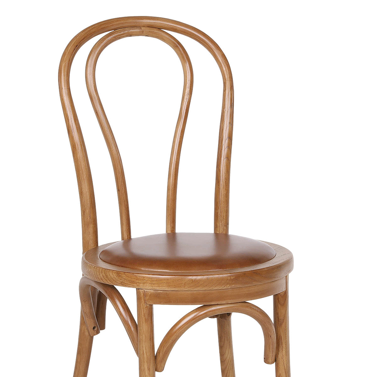 Sedia da pranzo Vera Pelle Noce - Henri Marrone