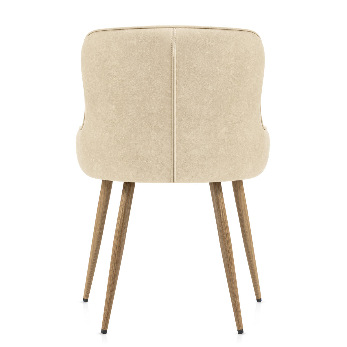 Sedia da pranzo Ecopelle Metallo - Tropea Beige