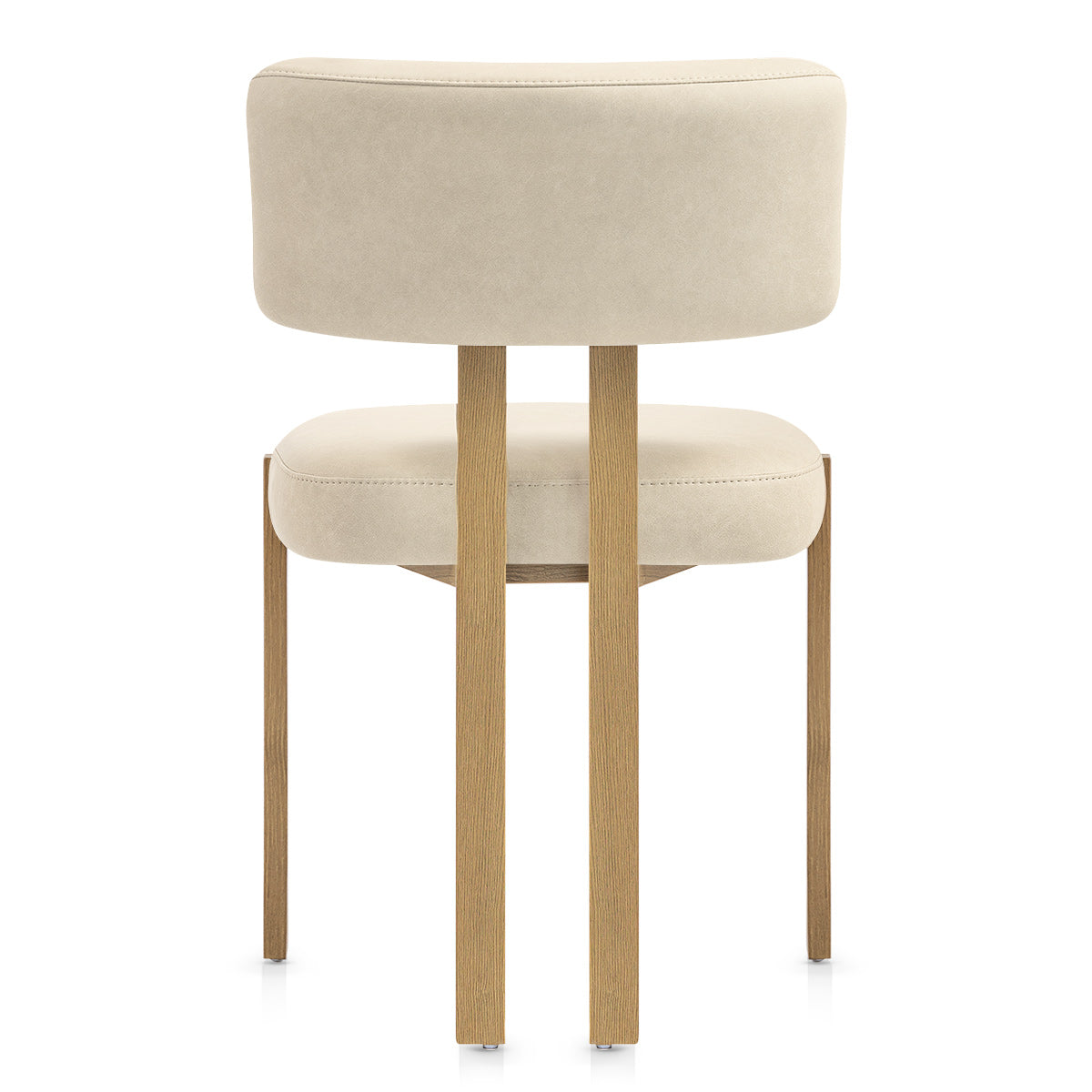 Sedia da pranzo Ecopelle Metallo - Mira Beige