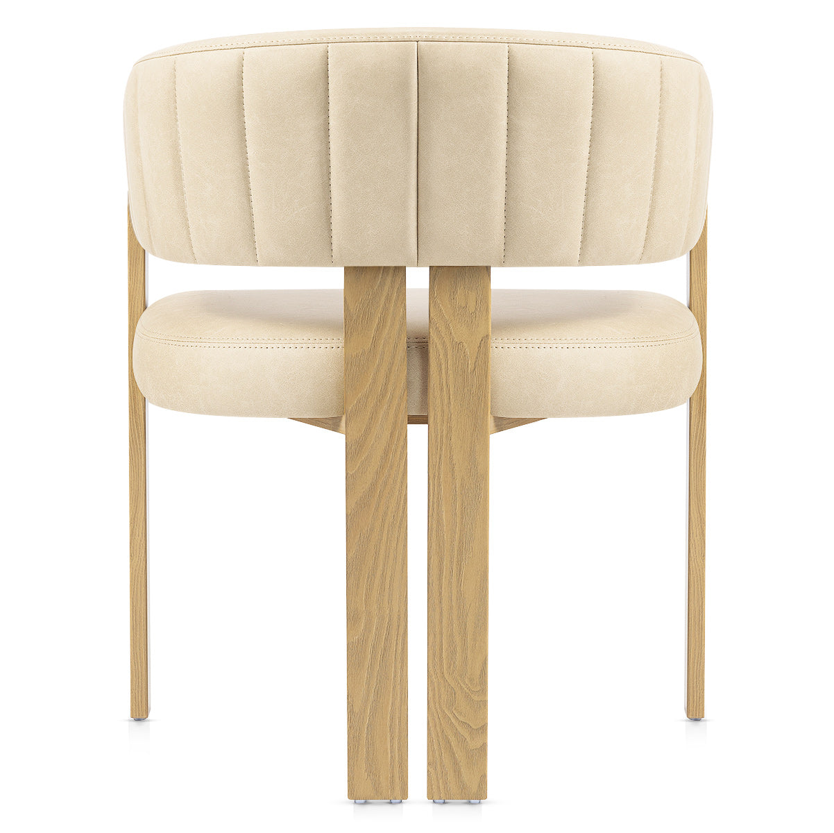 Sedia da pranzo Ecopelle Metallo - Polo Beige