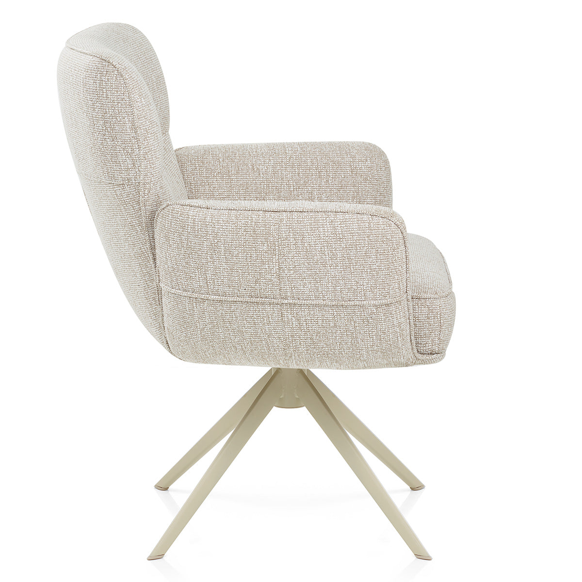 Sedia Tessuto Metallo - Marbella Crema