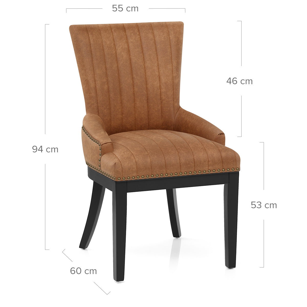 Sedia da pranzo Legno - Chiltern Cuoio