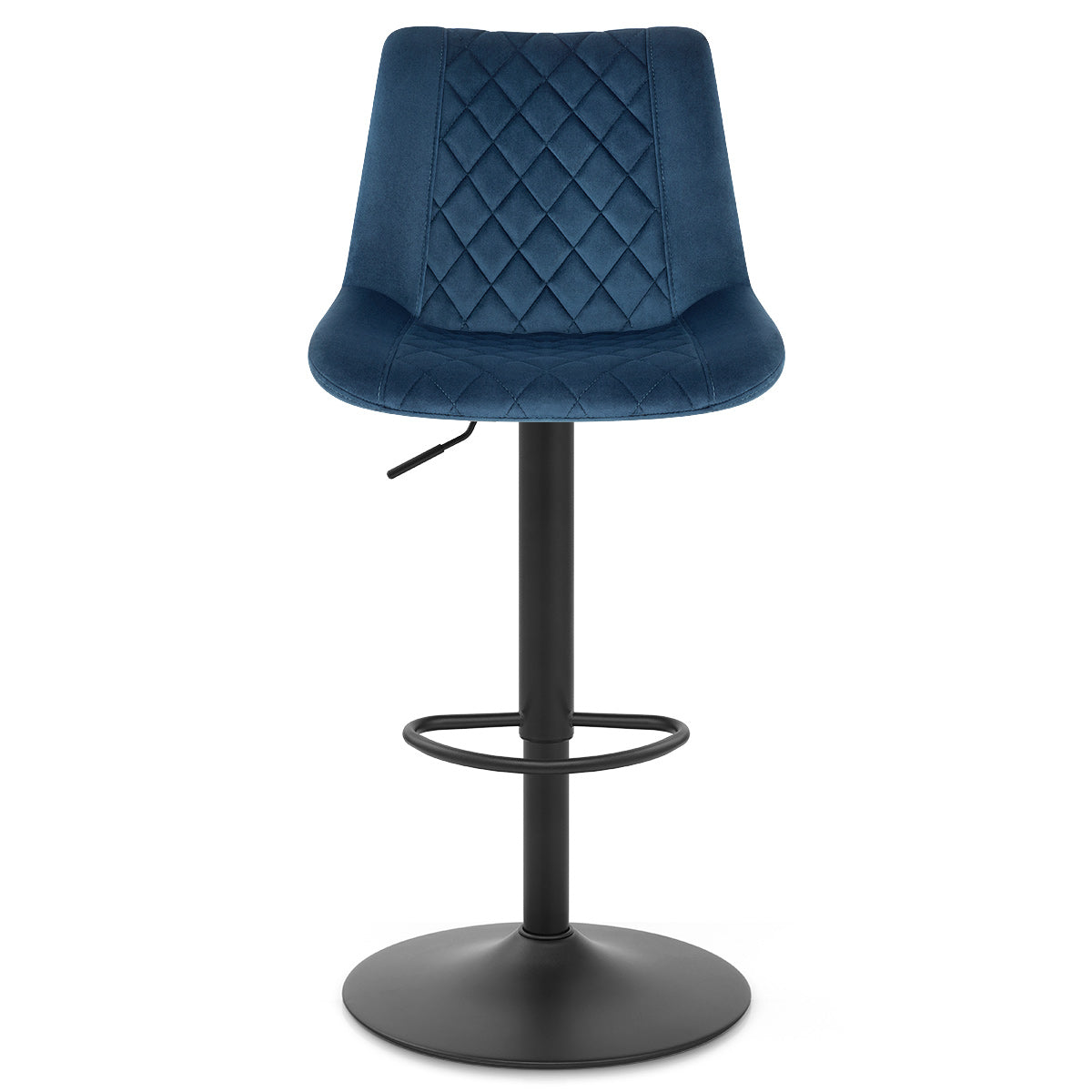 Sgabello Velluto Metallo - Faro Blu