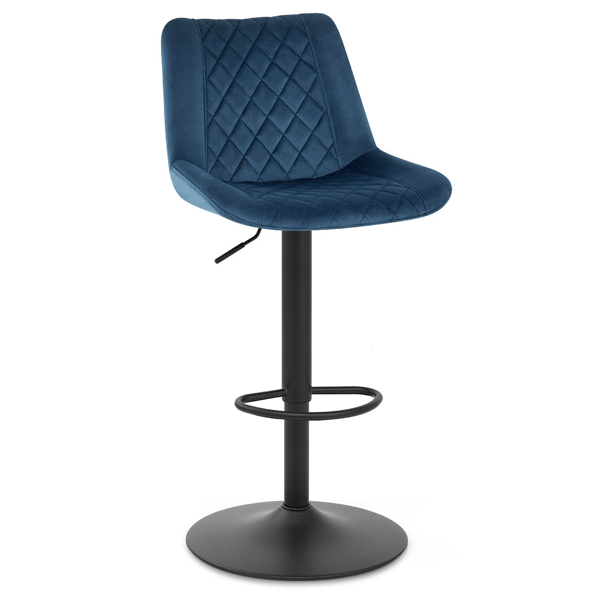 Sgabello Velluto Metallo - Faro Blu