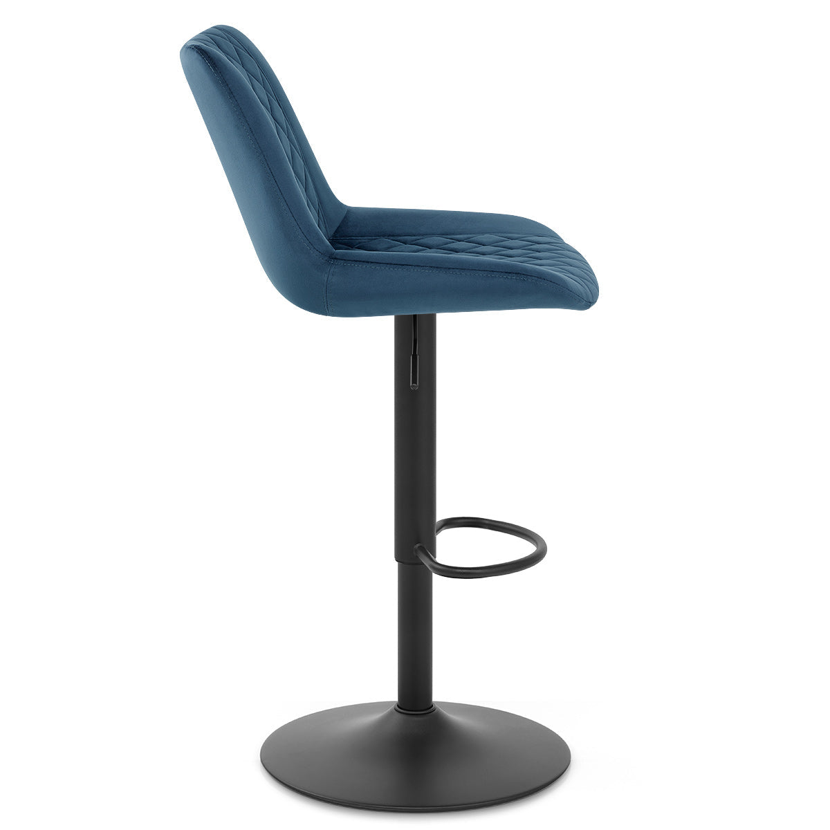 Sgabello Velluto Metallo - Faro Blu