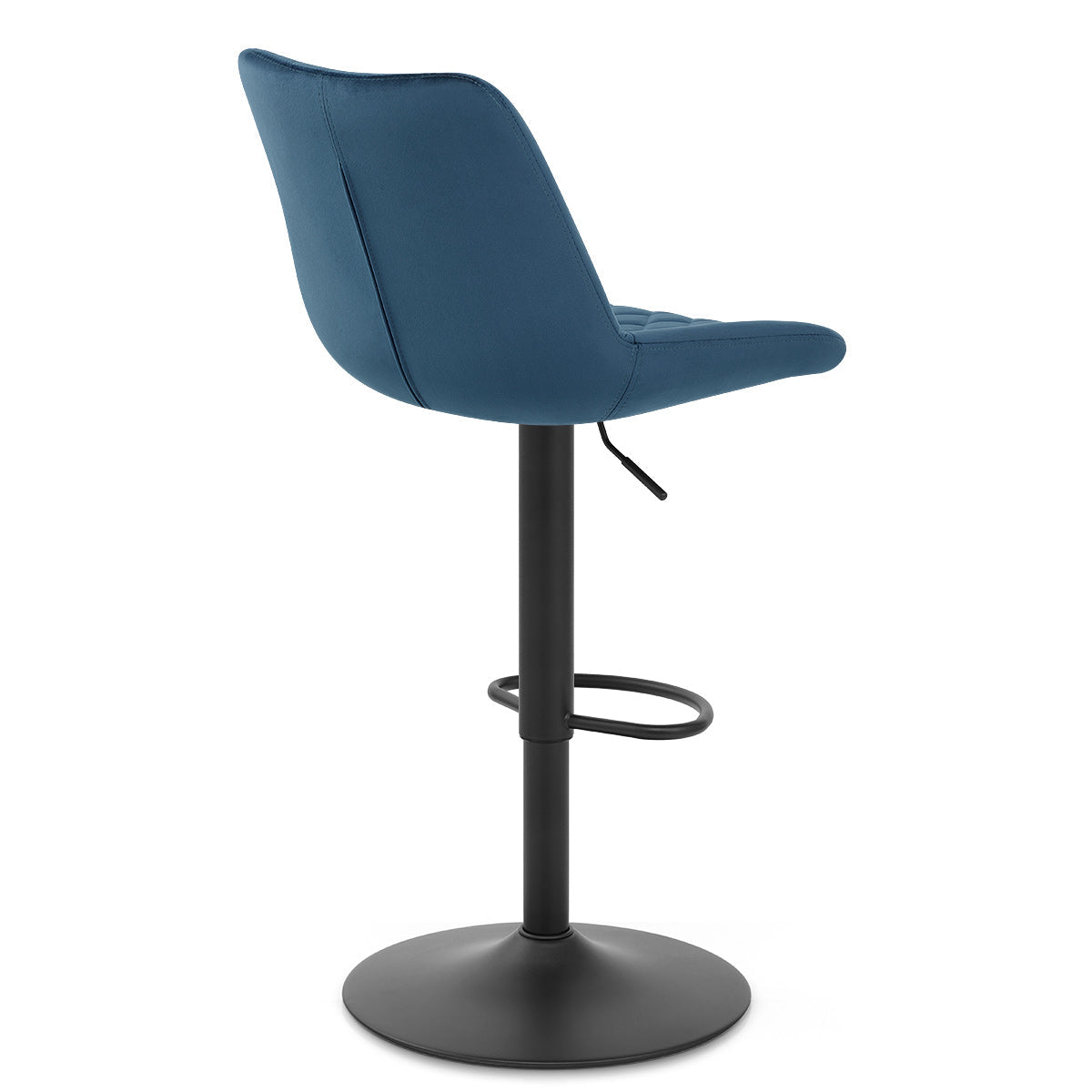 Sgabello Velluto Metallo - Faro Blu