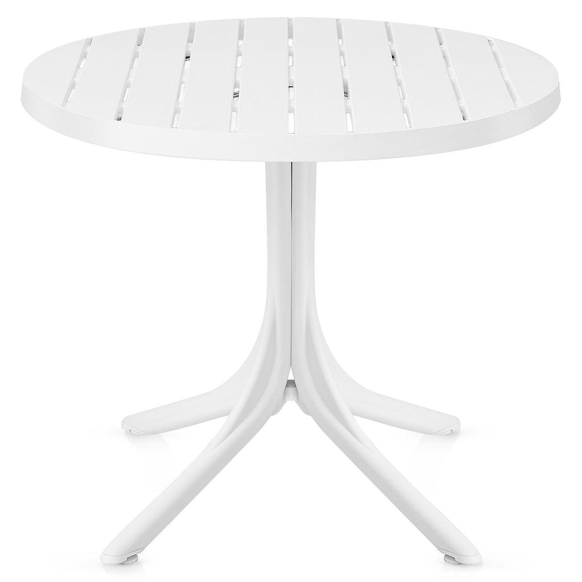 Tavolo da Esterno Resina Metallo - Mono Bianco