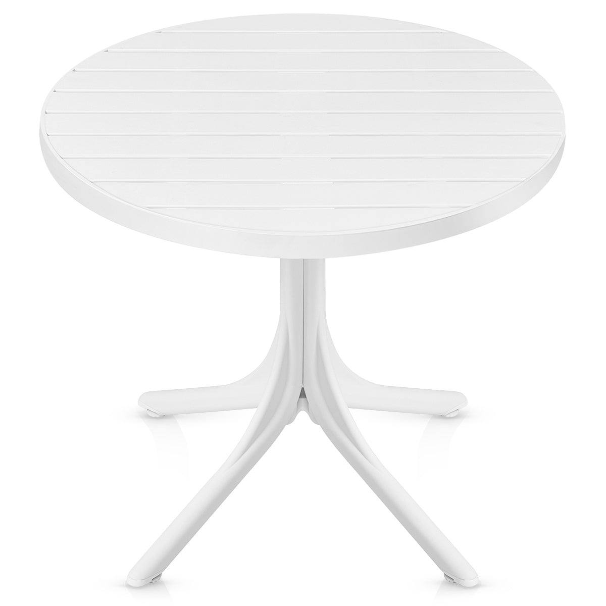 Tavolo da Esterno Resina Metallo - Mono Bianco