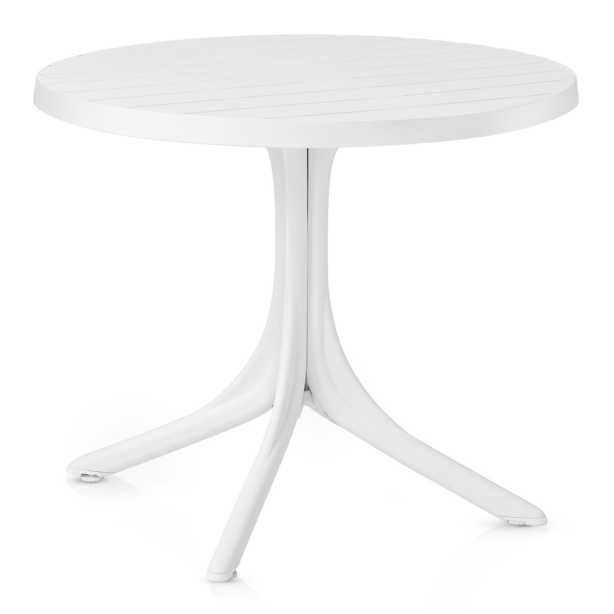 Tavolo da Esterno Resina Metallo - Mono Bianco