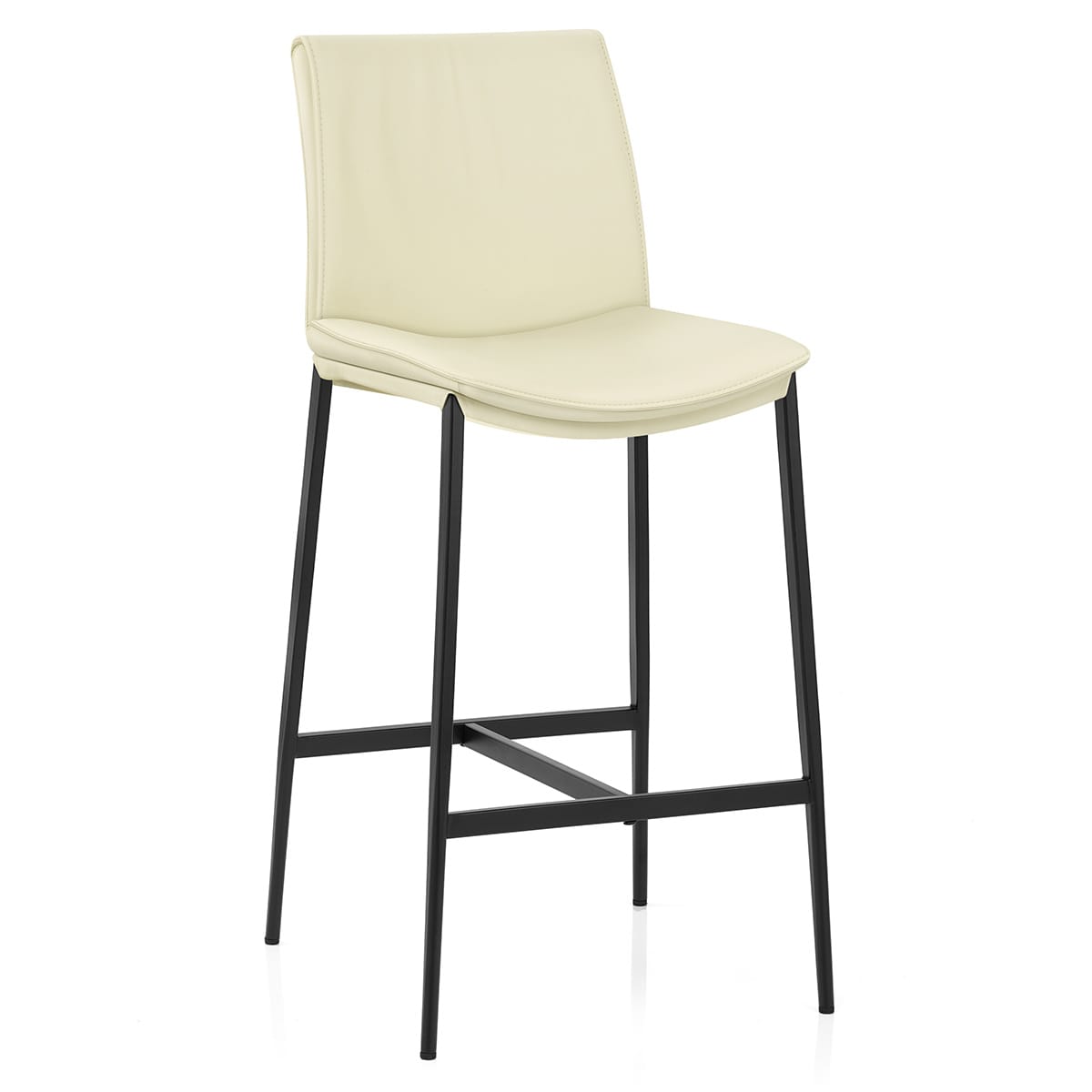 Sgabello Vera Pelle - Addison Crema