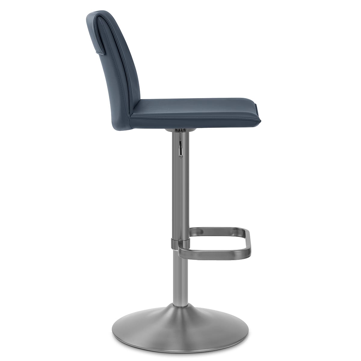 Sgabello Ecopelle - Alto Blu