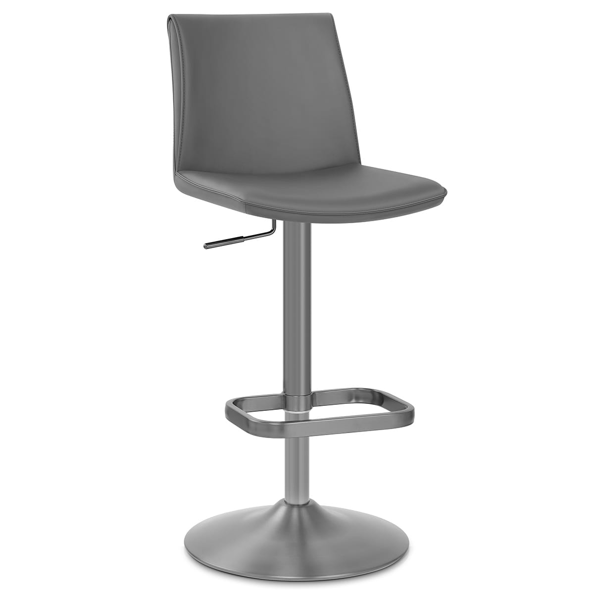 Sgabello Ecopelle - Alto Grigio scuro