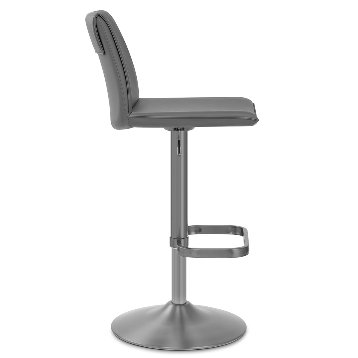 Sgabello Ecopelle - Alto Grigio scuro