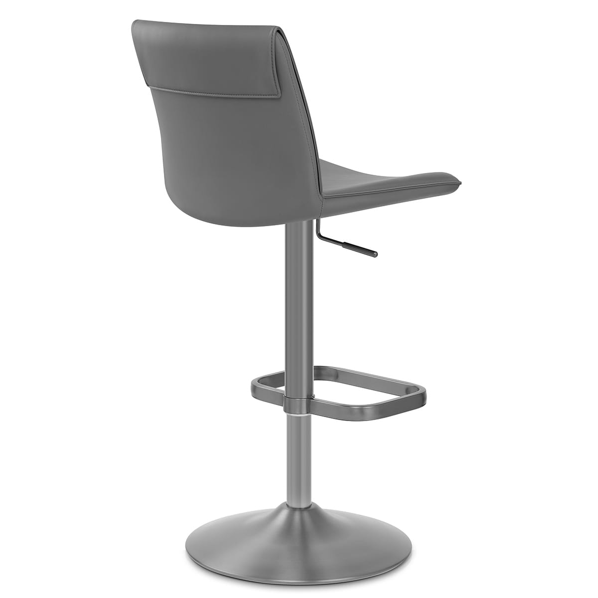 Sgabello Ecopelle - Alto Grigio scuro