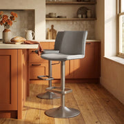 Sgabello Ecopelle - Alto Grigio