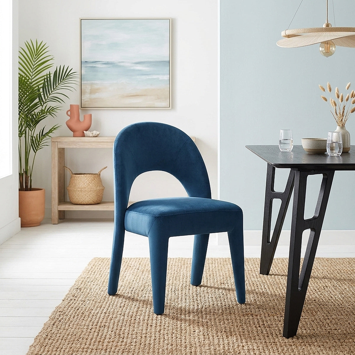 Sedia Velluto - Amore Blu