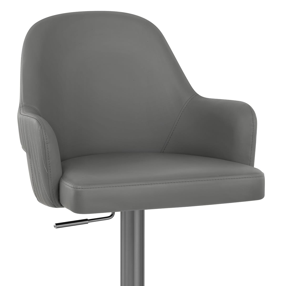 Sgabello Ecopelle Graphite - Antonia Grigio scuro