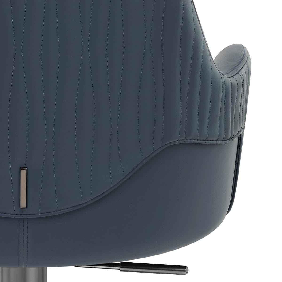 Sgabello Ecopelle Graphite - Antonia Blu