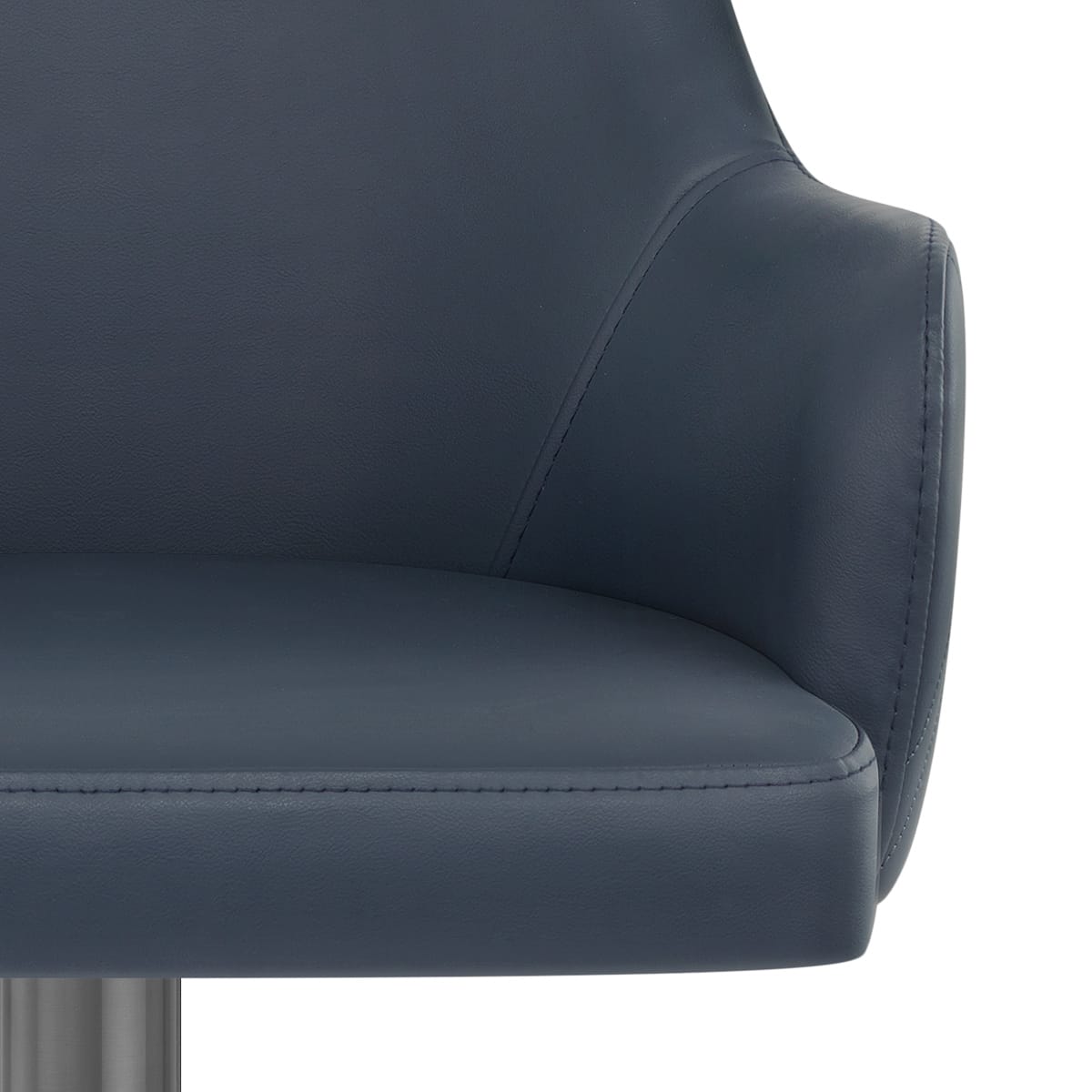 Sgabello Ecopelle Graphite - Antonia Blu