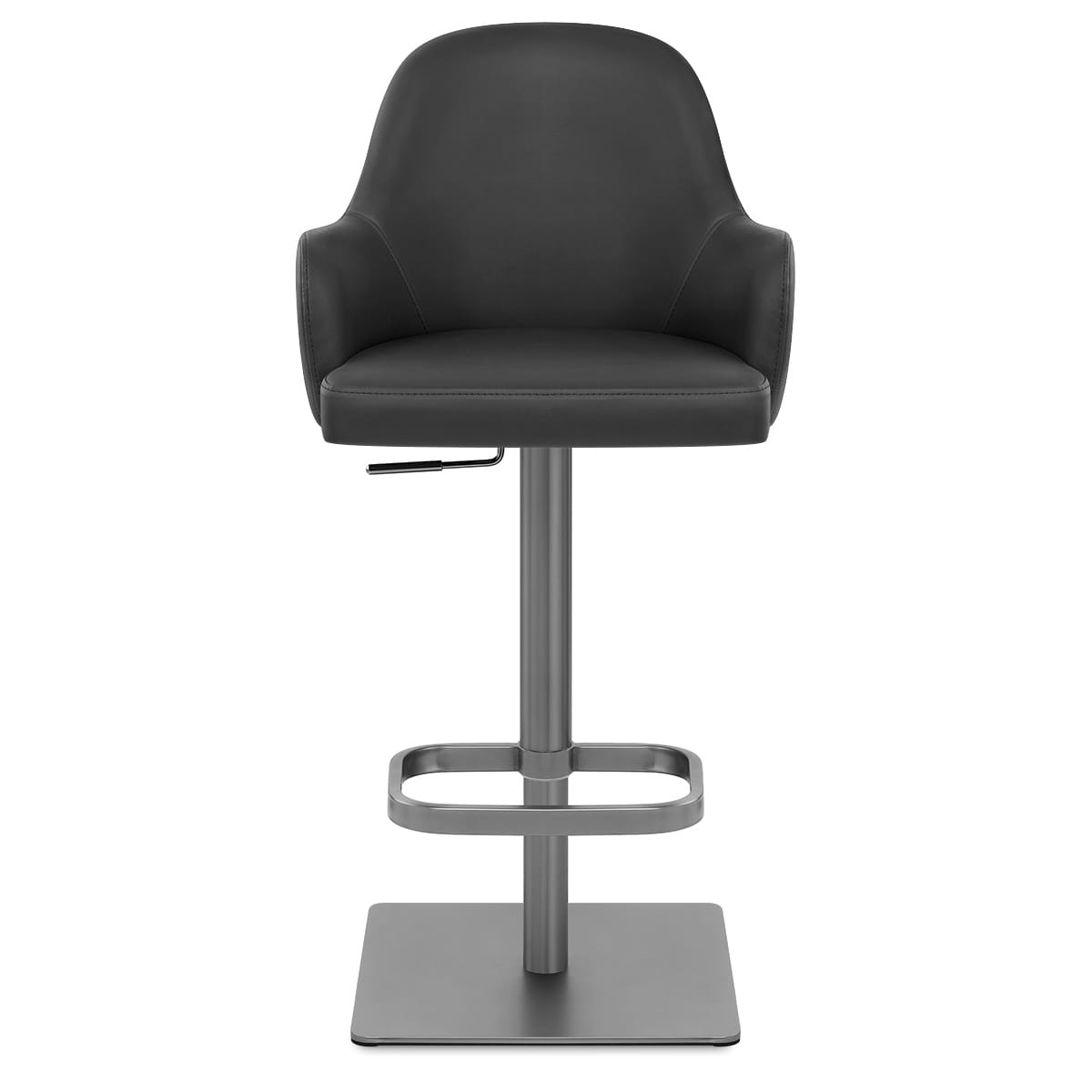 Sgabello Ecopelle Graphite - Antonia Nero