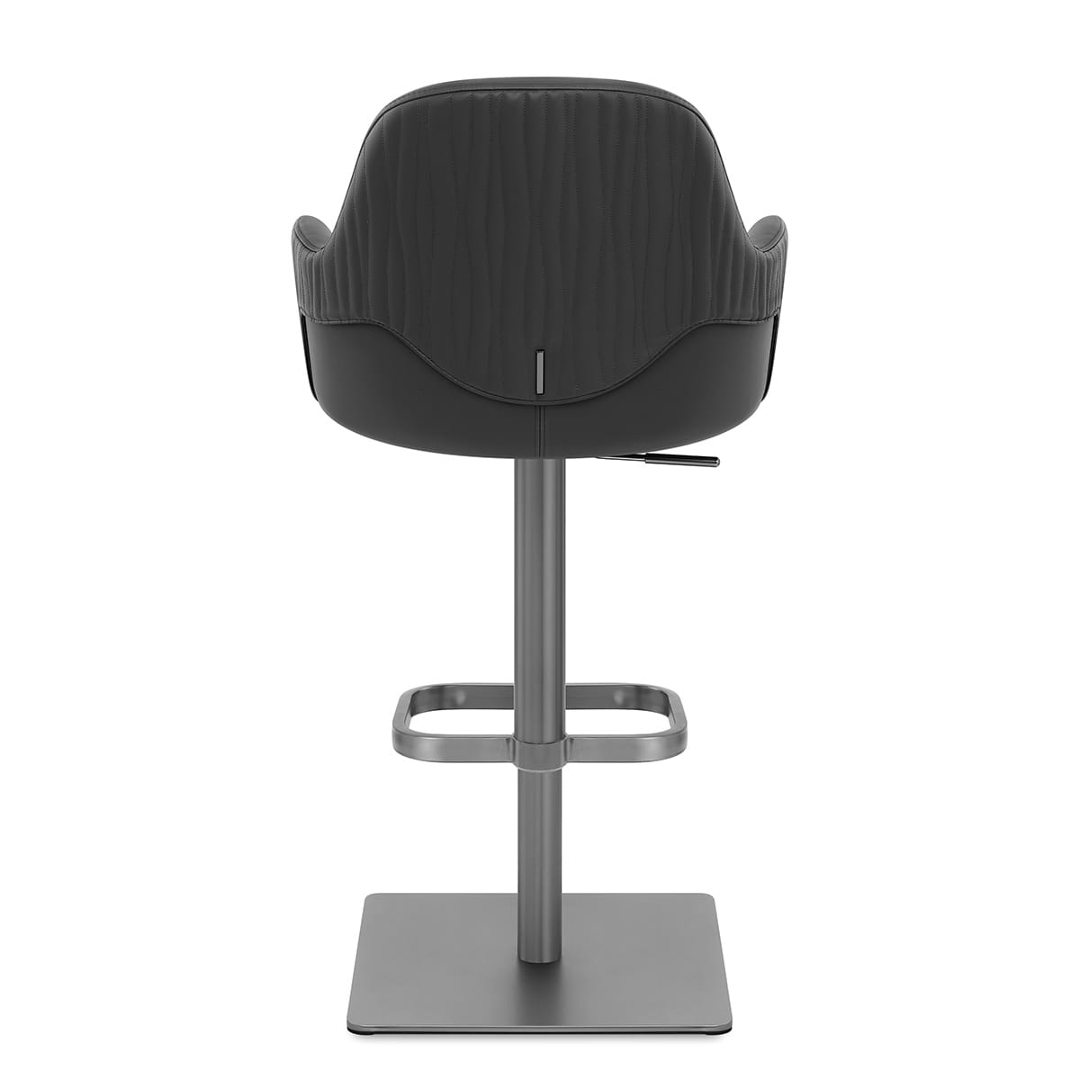 Sgabello Ecopelle Graphite - Antonia Nero