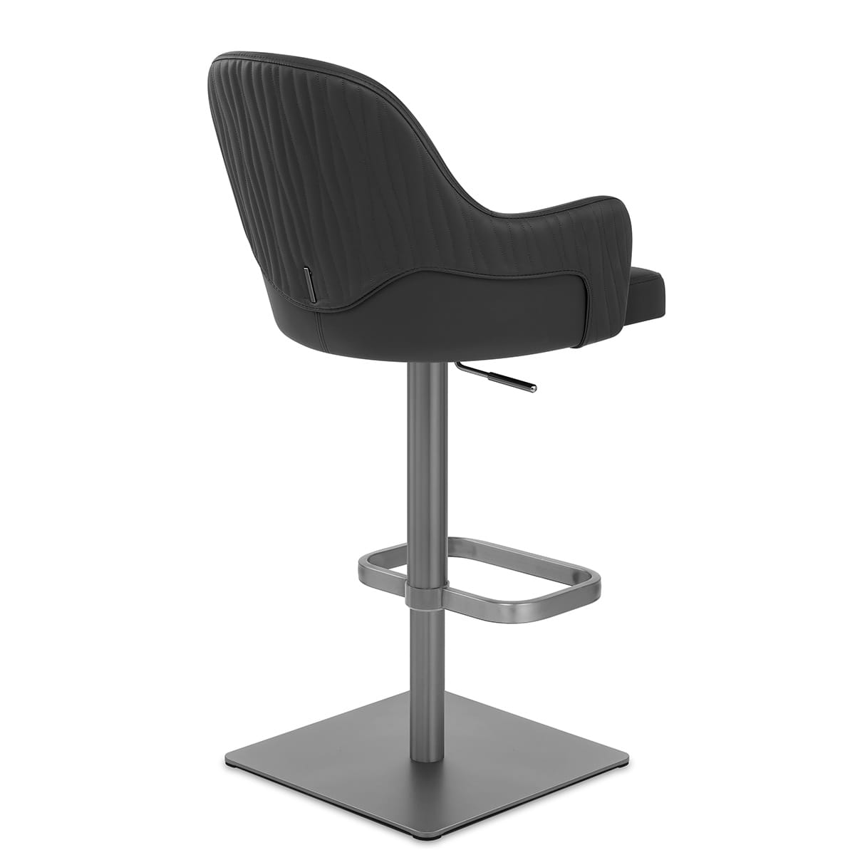 Sgabello Ecopelle Graphite - Antonia Nero