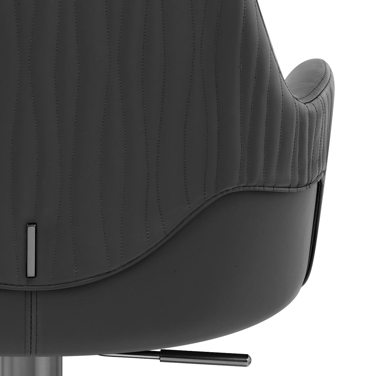Sgabello Ecopelle Graphite - Antonia Nero