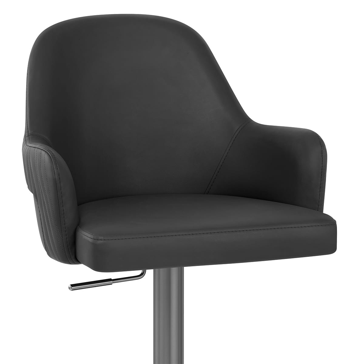 Sgabello Ecopelle Graphite - Antonia Nero
