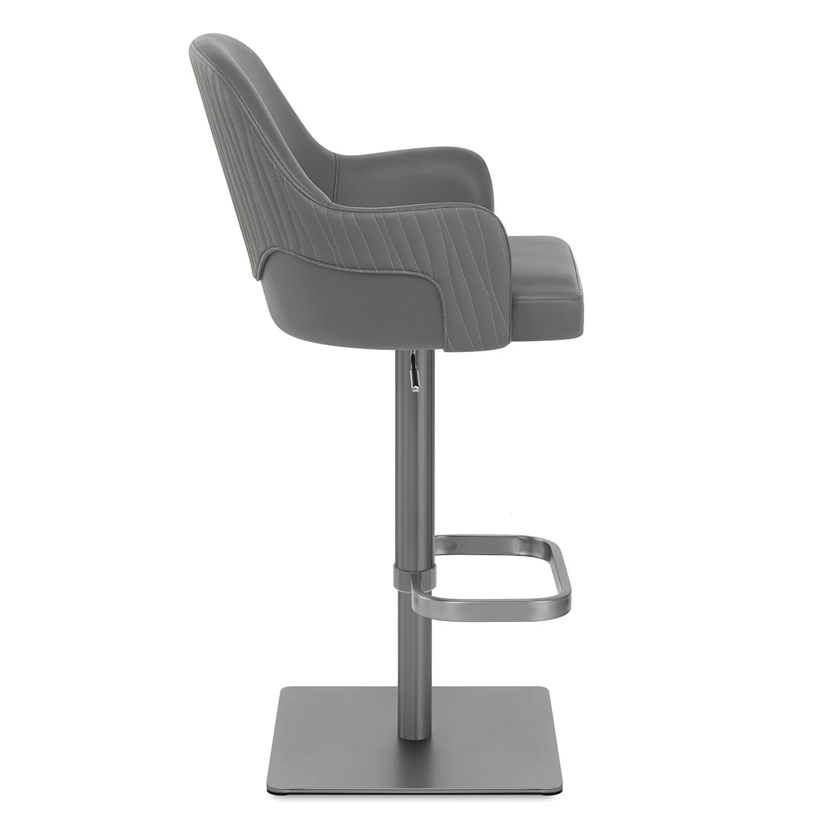 Sgabello Ecopelle Graphite - Antonia Grigio scuro