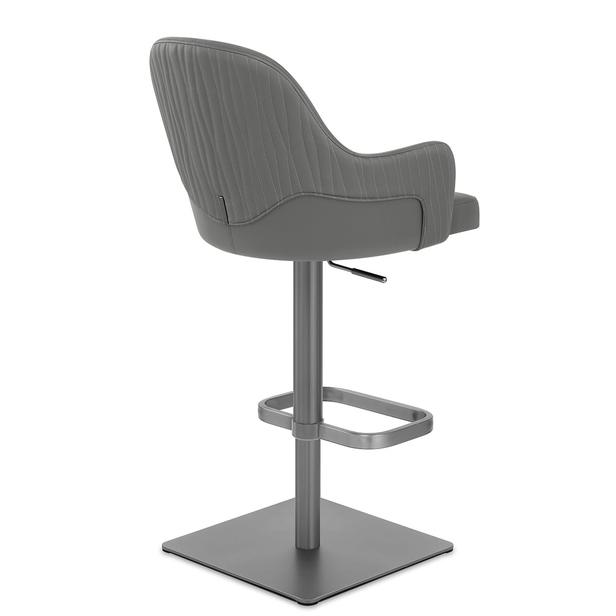 Sgabello Ecopelle Graphite - Antonia Grigio scuro