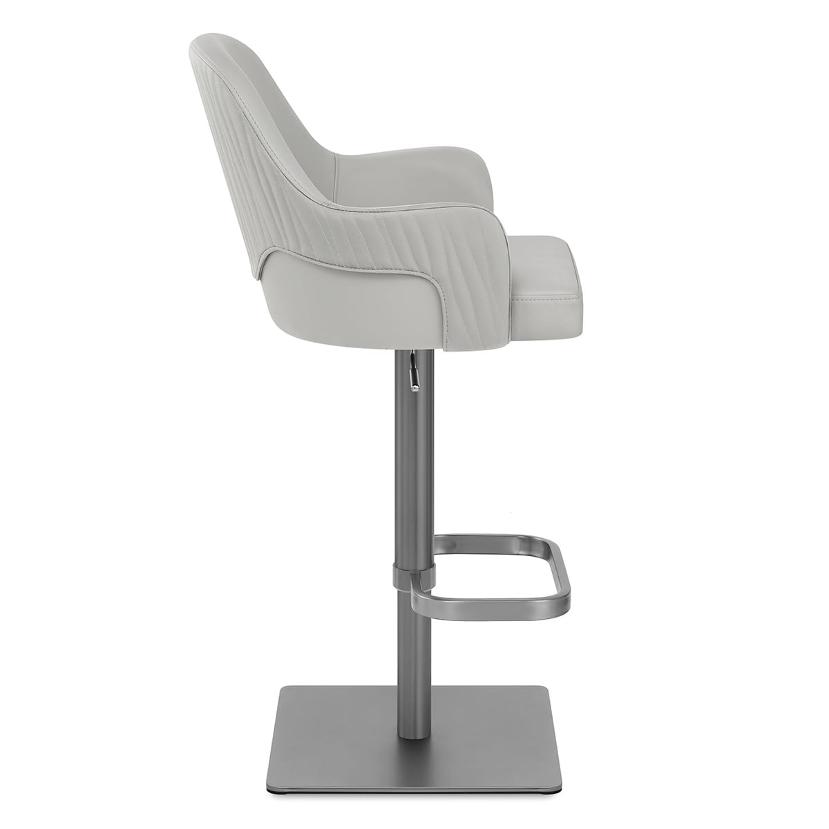 Sgabello Ecopelle Graphite - Antonia Grigio