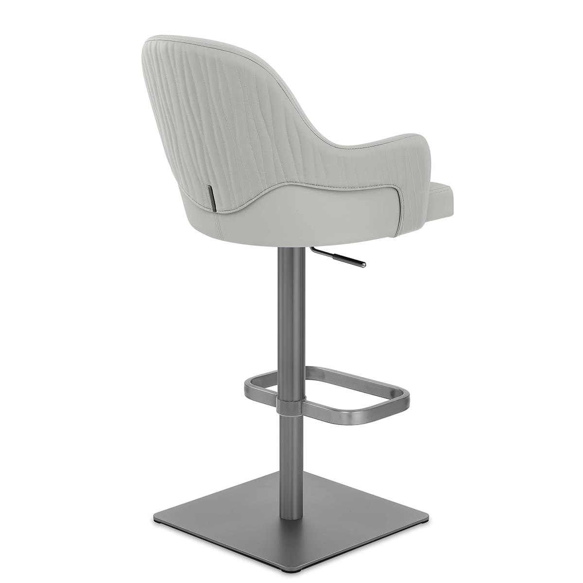 Sgabello Ecopelle Graphite - Antonia Grigio