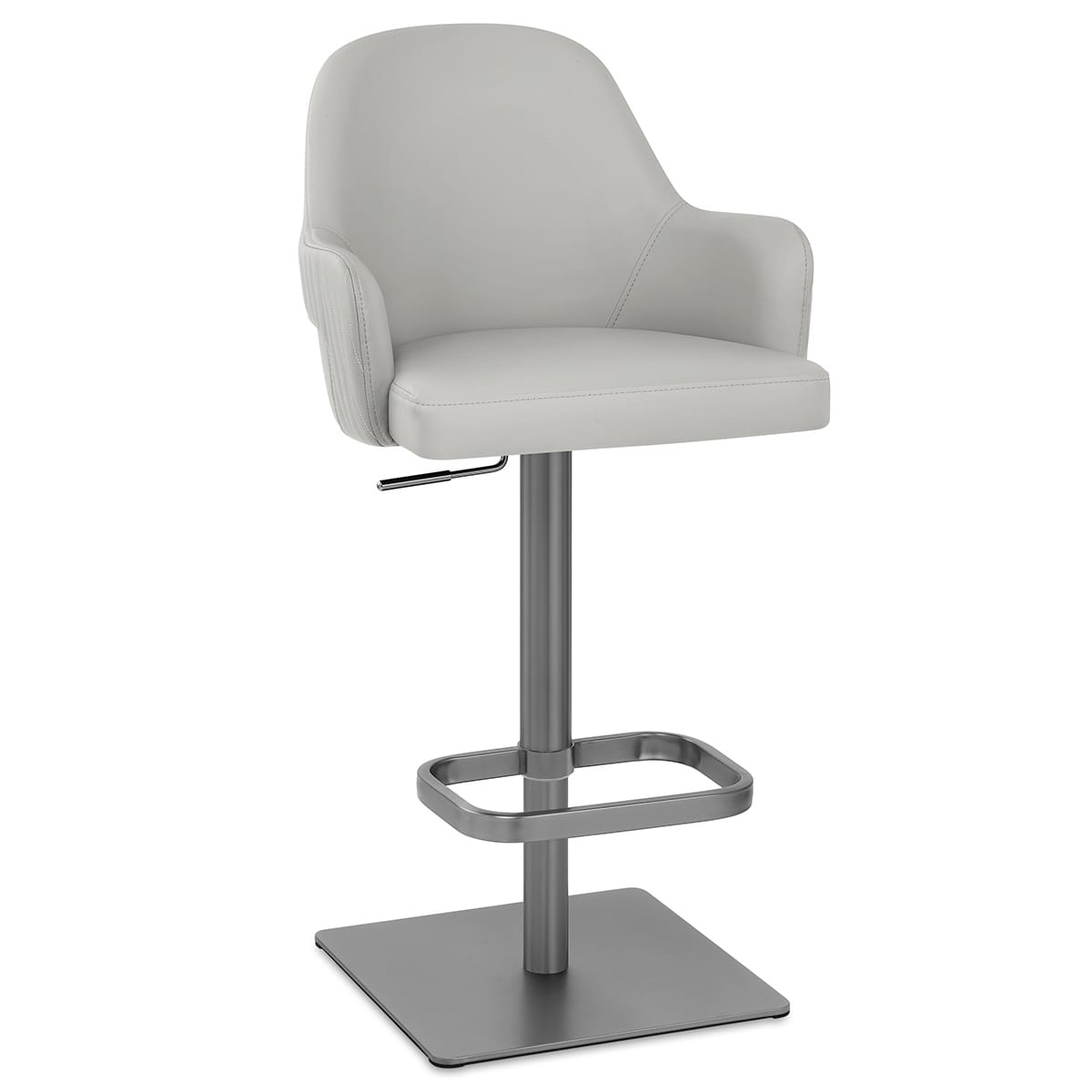Sgabello Ecopelle Graphite - Antonia Grigio