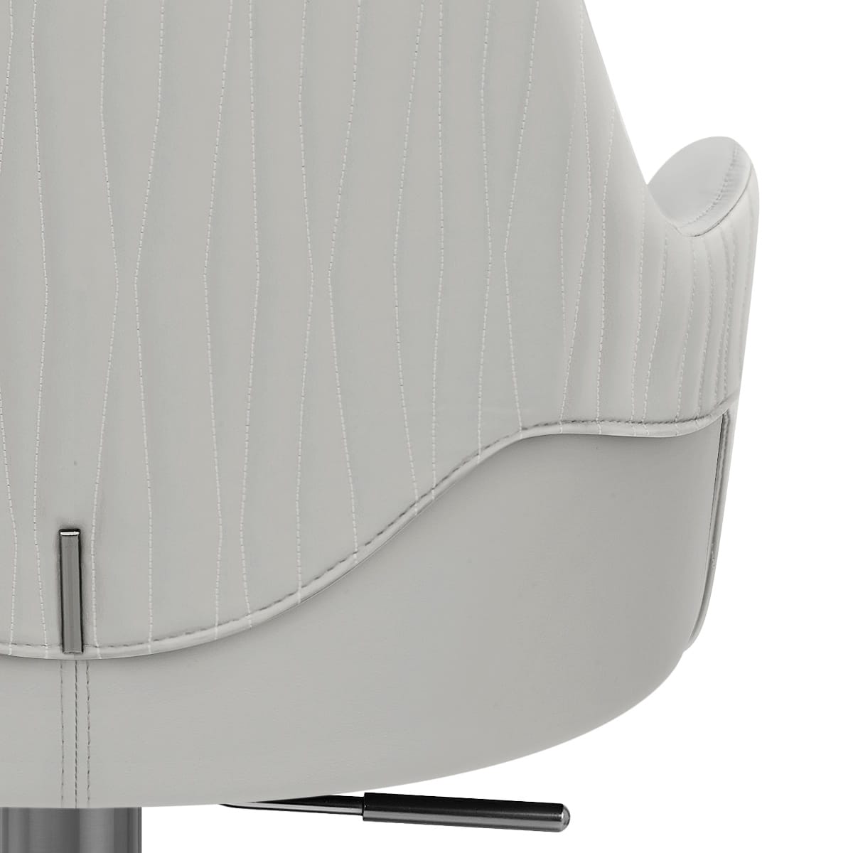 Sgabello Ecopelle Graphite - Antonia Grigio