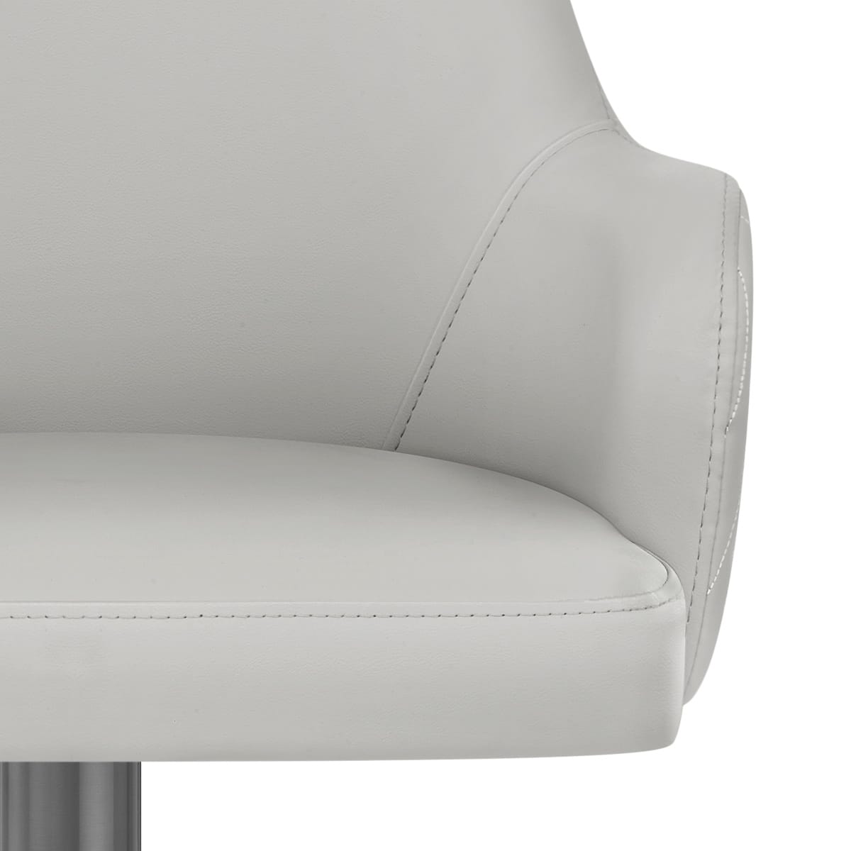 Sgabello Ecopelle Graphite - Antonia Grigio