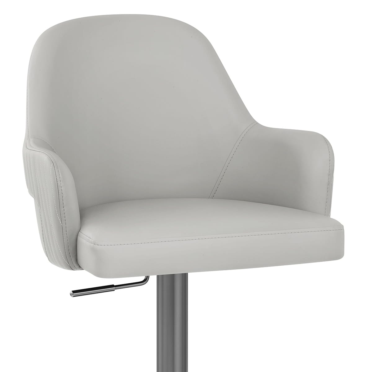 Sgabello Ecopelle Graphite - Antonia Grigio