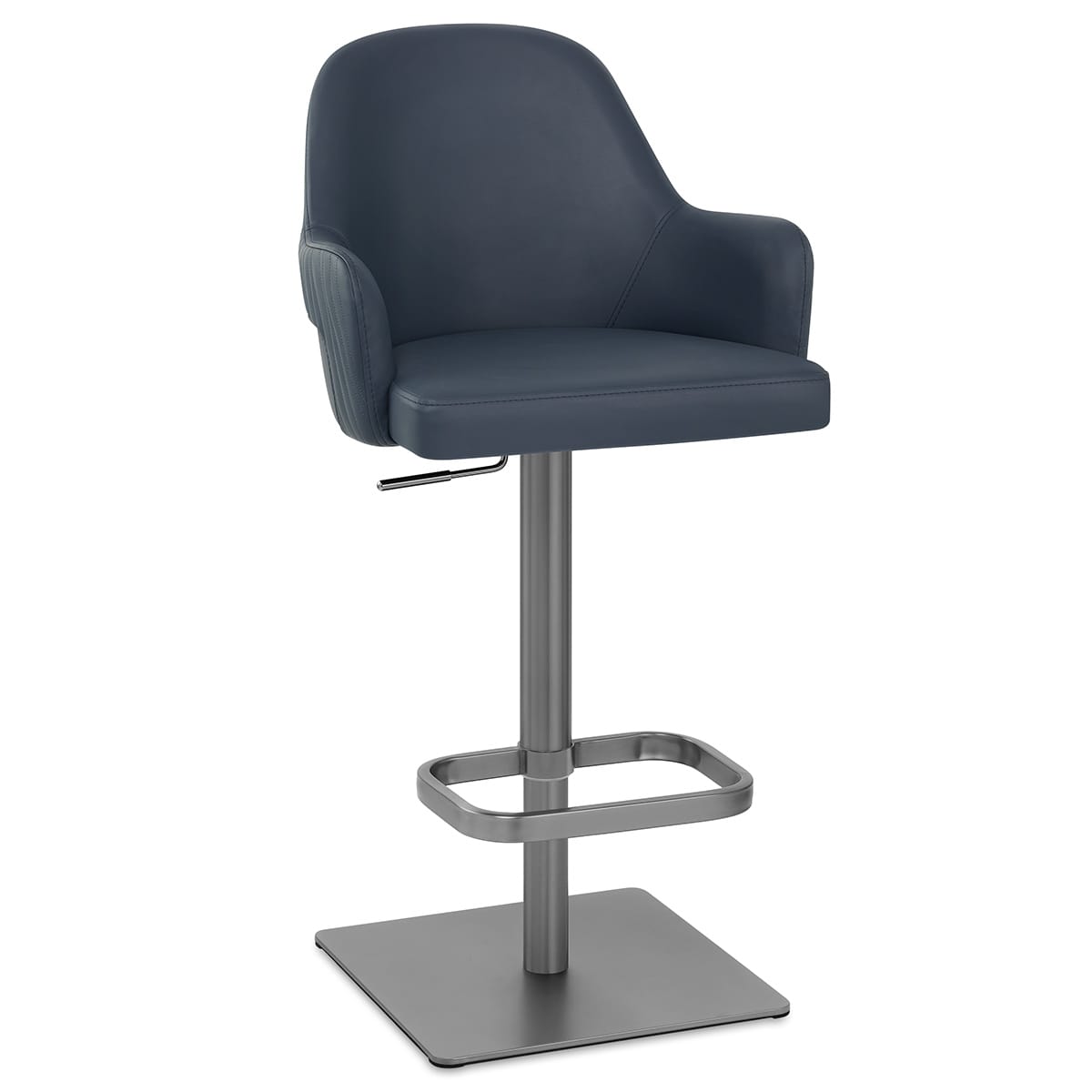 Sgabello Ecopelle Graphite - Antonia Blu
