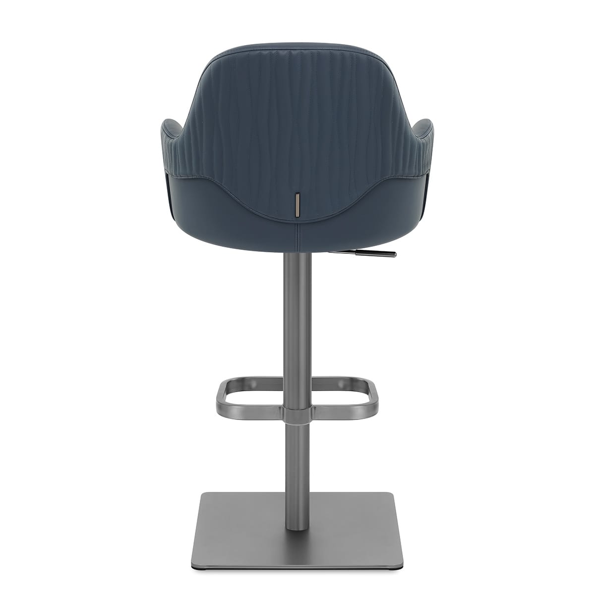 Sgabello Ecopelle Graphite - Antonia Blu