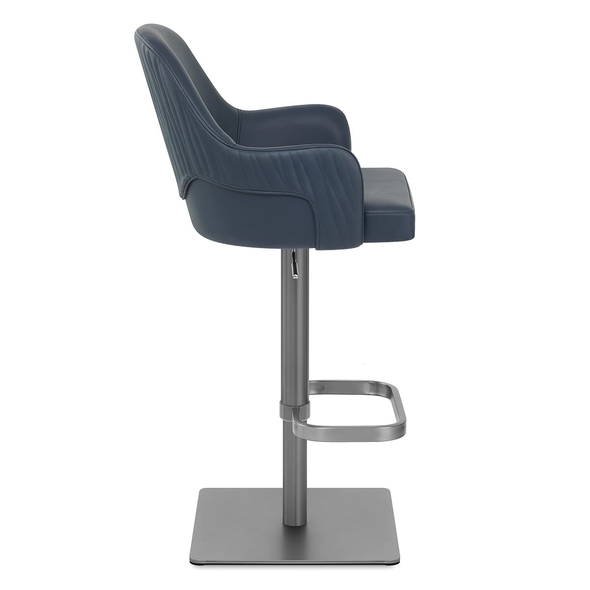 Sgabello Ecopelle Graphite - Antonia Blu