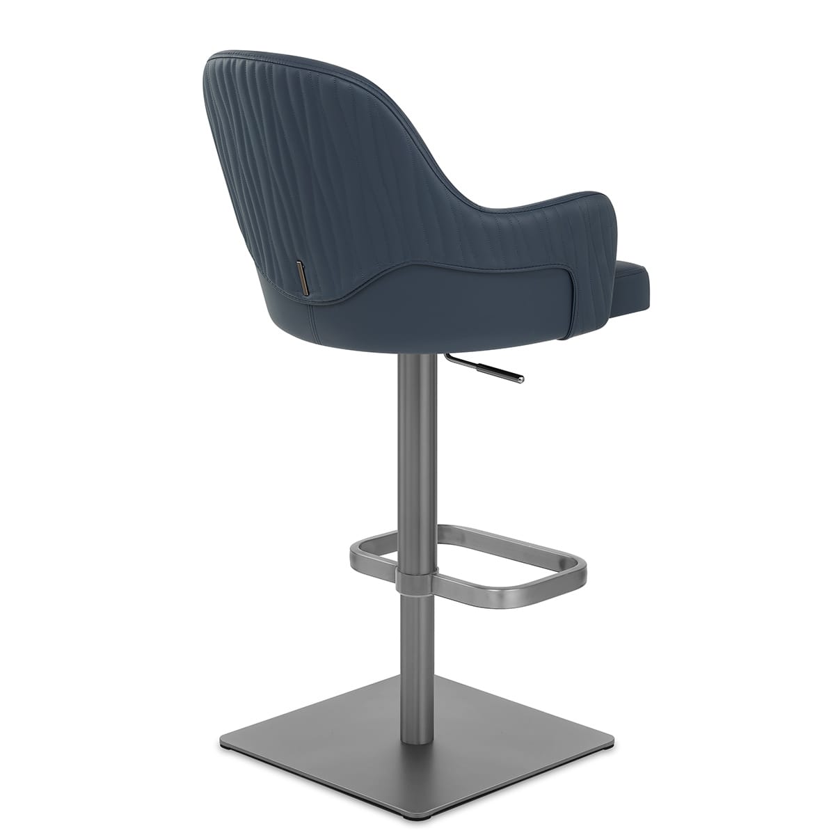 Sgabello Ecopelle Graphite - Antonia Blu