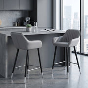 Sgabello Ecopelle - Apres Grande Grigio