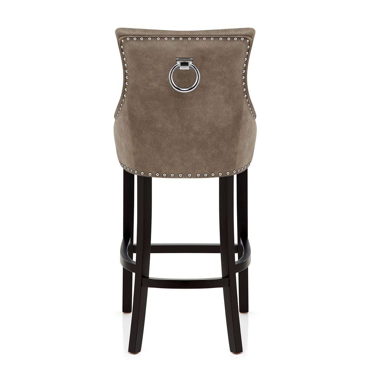 Sgabello Ecopelle Legno - Ascot Marrone