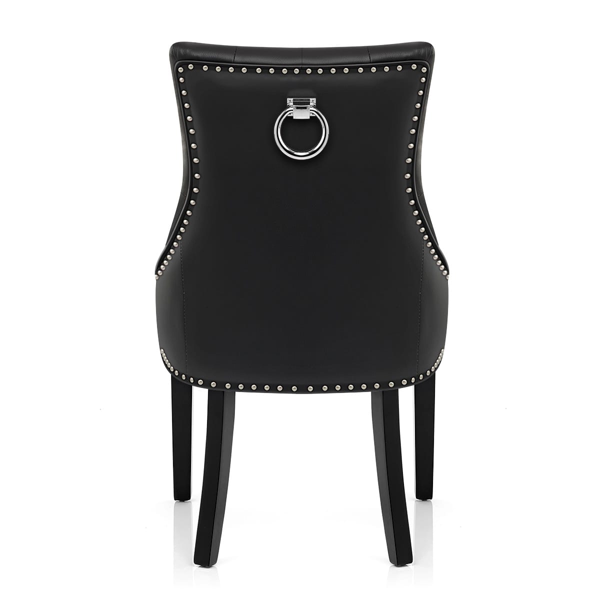 Sedia Pelle Rigenerata - Ascot Nero