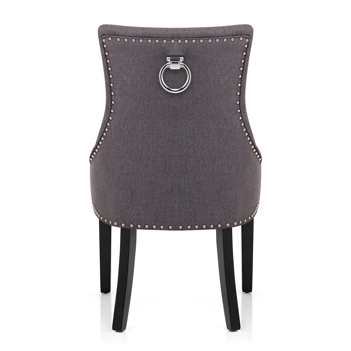 Sedia Tessuto Legno - Ascot Grigio scuro