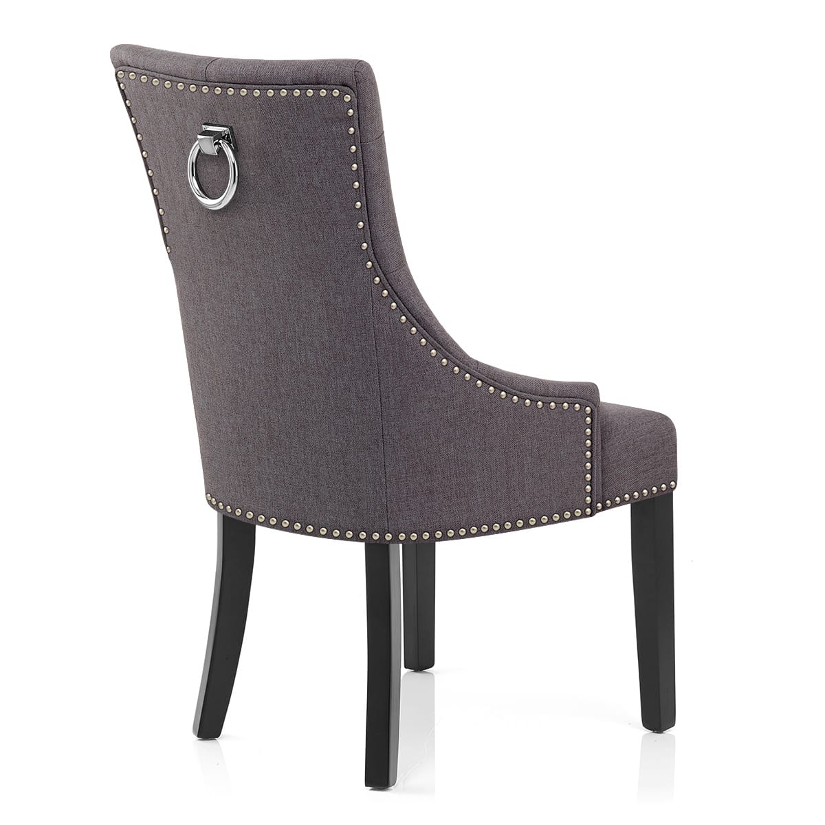 Sedia Tessuto Legno - Ascot Grigio scuro